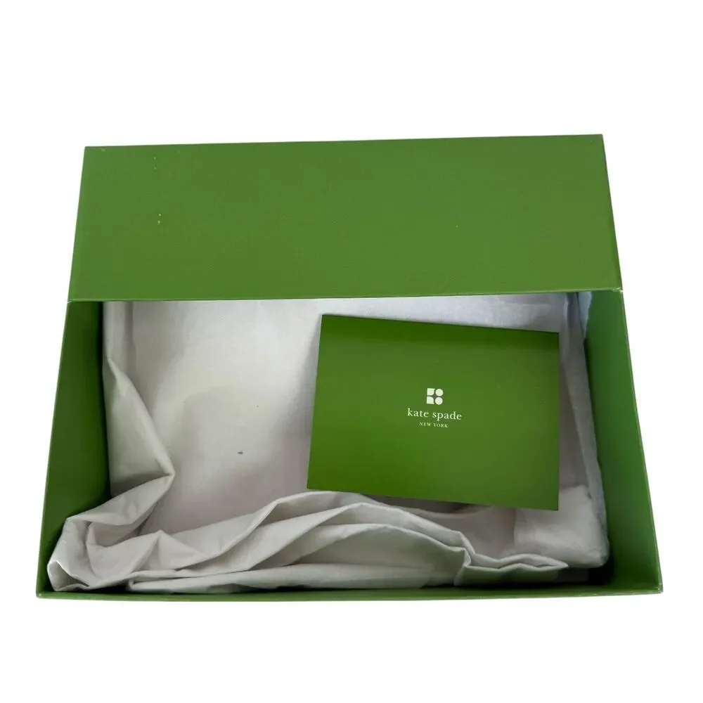 Kate Spade Elyce Black Green Canvas Brag Book Photo Album with Box 6.5
